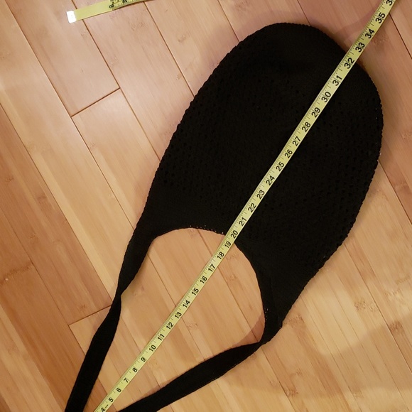 Black crochet purse bucket style - Picture 7 of 10